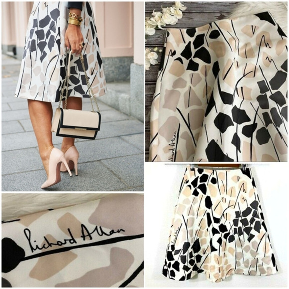 RICHARD ALLAN x H&M. Flared, knee-length skirt in‎ - Picture 1 of 2